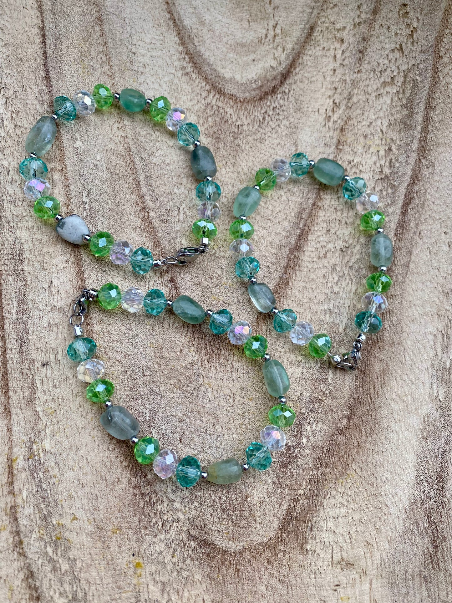 Collection Gaïa : bracelet Fluorite verte