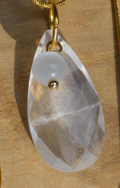Collier goutte d’eau en pierres naturelles - Les Larmes de Téthys