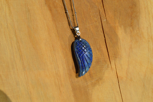 Collier aile d’ange en pierre naturelle - Les Ailes d’Iris