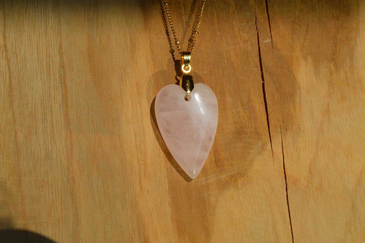 Collier cœur en pierre naturelle - Le Cœur d’Aphrodite