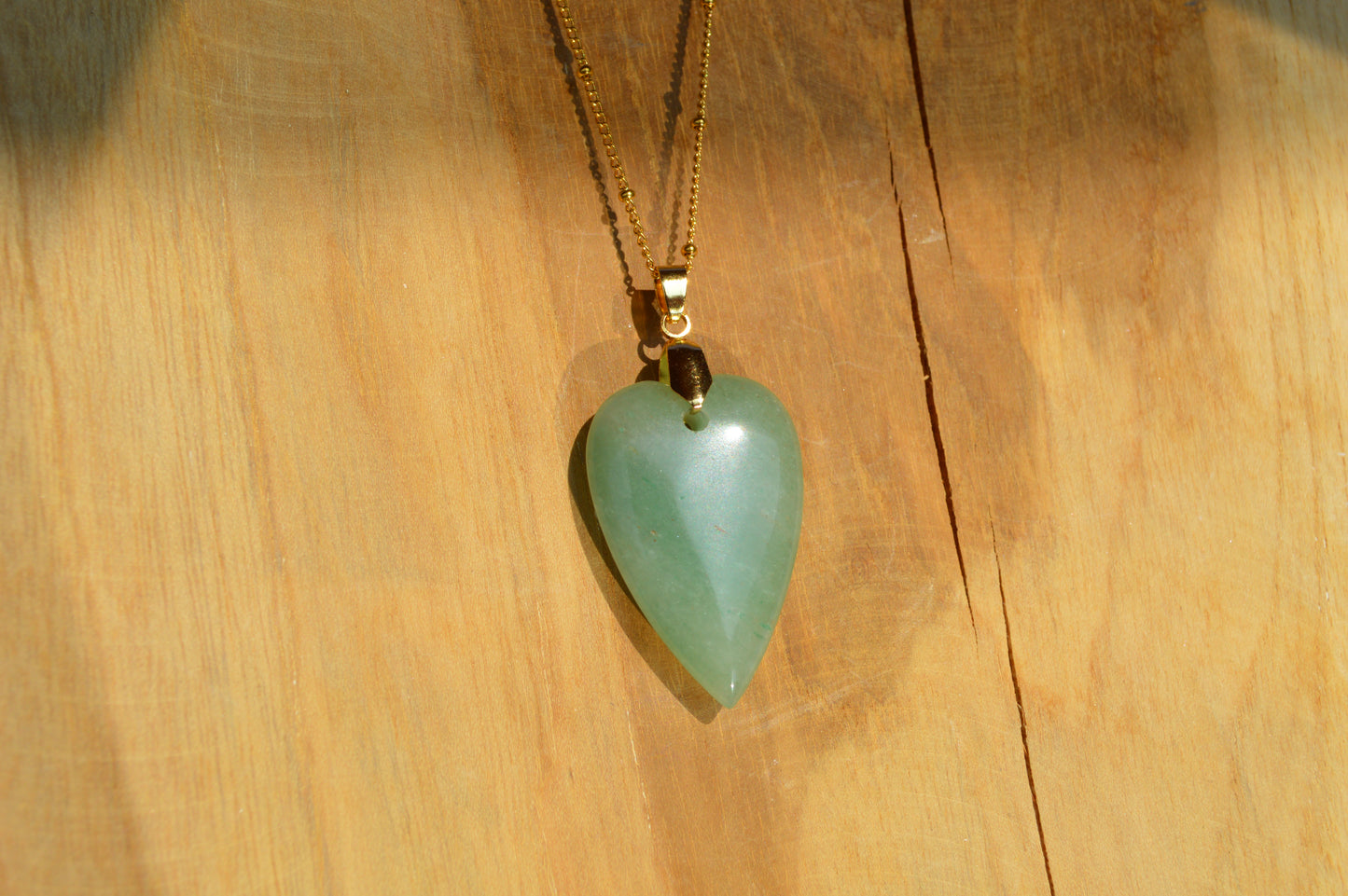 Collier cœur en pierre naturelle - Le Cœur d’Aphrodite