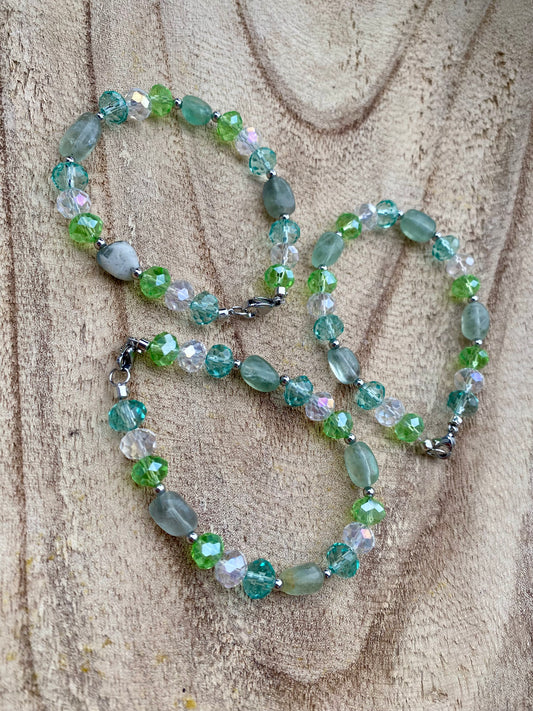 Collection Gaïa : bracelet Fluorite verte